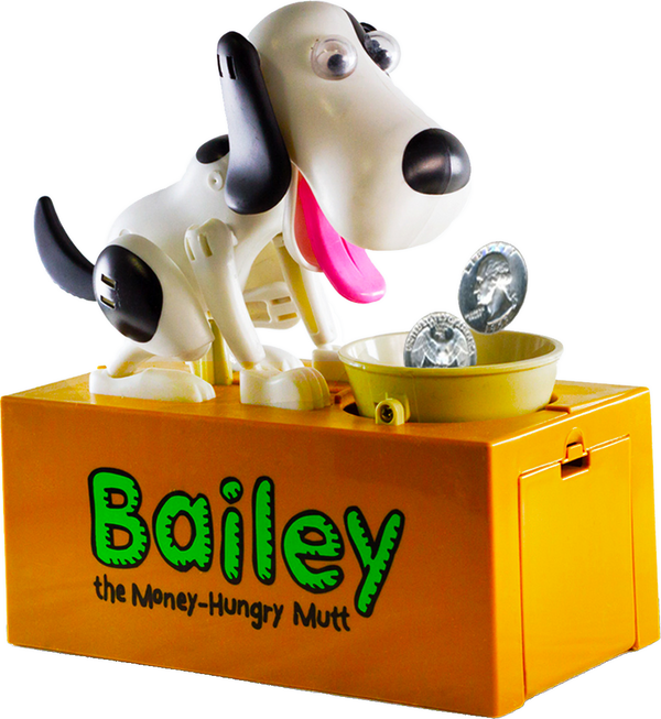 BAILEY " the money hungry mutt " Bank